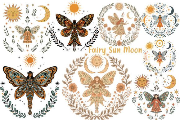 Download Fairy Sun Moon Celestial Boho - Premium Bundle