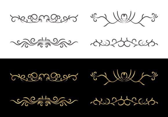 Download Decorative Border in Retro Style - Decor Collection