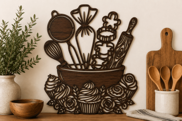 Download Kitchen Wall Decor SVG Laser Cut File - Premium Resources