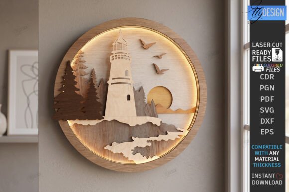 Download 3D Layered Wall Decor Laser Cut | Art - Premium Resources