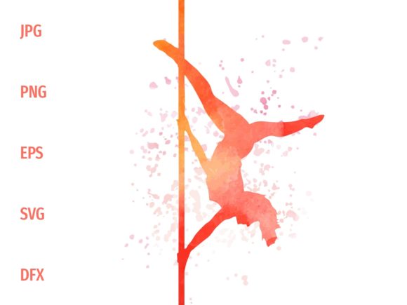 Download Pole Dance Shape Silhouette - Shape Collection