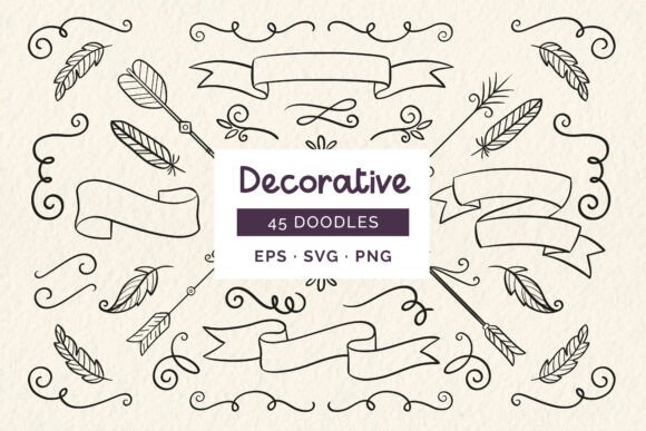 Download Decorative Doodles - Decor Collection