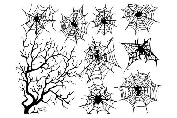 Download Spider Web Vector, Cobweb Decoration, Ha - Decor Collection
