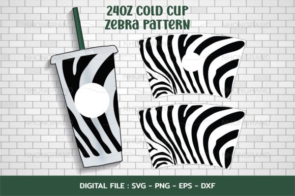 Download Zebra Pattern Freeform Svg, 24oz Cold - Freeform Collection