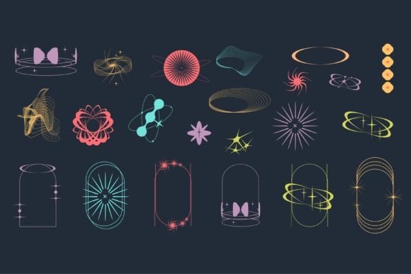 Download 22 Y2k Aesthetic Shape Geometric Shape - Shape Collection